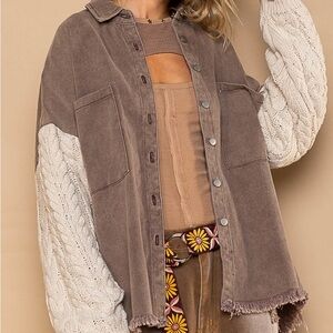 Pol large brown jacket